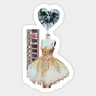 Crystal Heart Sticker